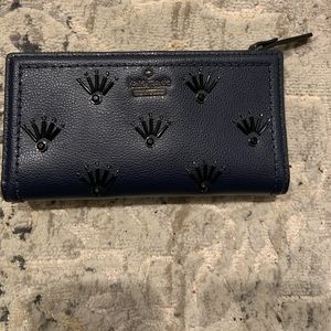 Kate Spade beaded navy wallet